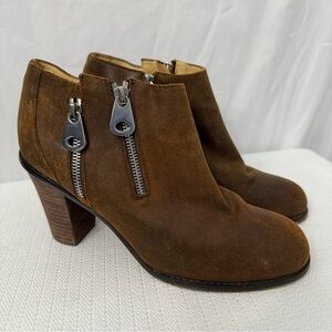 Sundance Western Leather Ankle Boots